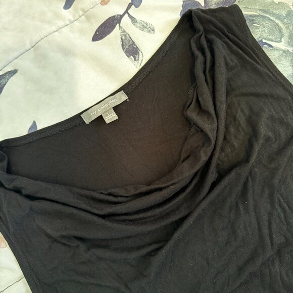 NY Collection Black Sleeveless Cowl Neck Top – Size L - Picture 4 of 4